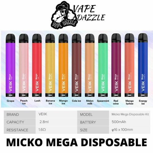 MICKO MEGA DISPOSABLE VAPE 800 PUFFS