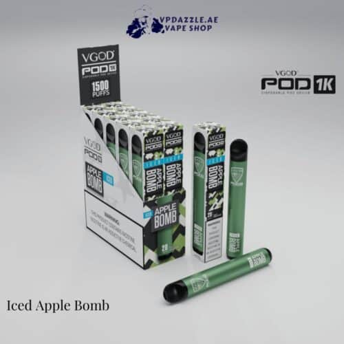 VGOD POD 1K Iced Apple Bomb 1500 puufs