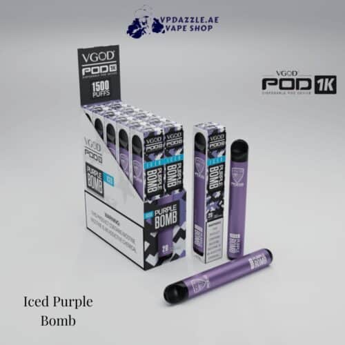 VGOD POD 1K Iced Purple Bomb 1500 puffs