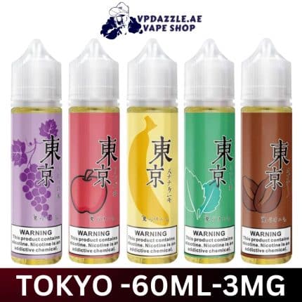 Tokyo E-Liquid 60ml All Flavors 3mg