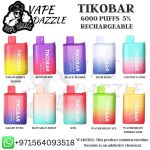 Tikobar 6000 Puffs Rechargeable