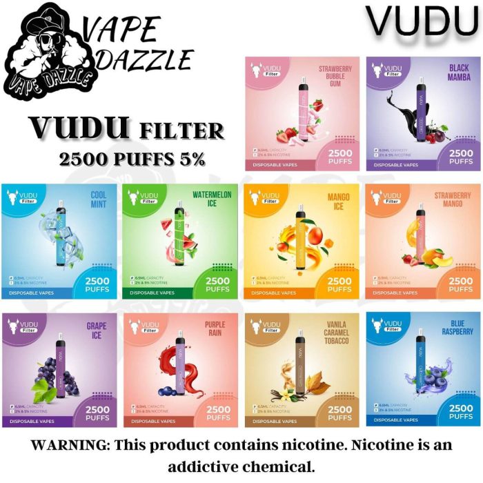 Vudu Filter 2500 Puffs