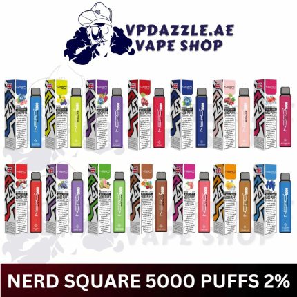 The NERD SQUARE 5000 PUFFS is a revolutionary new device for vaping