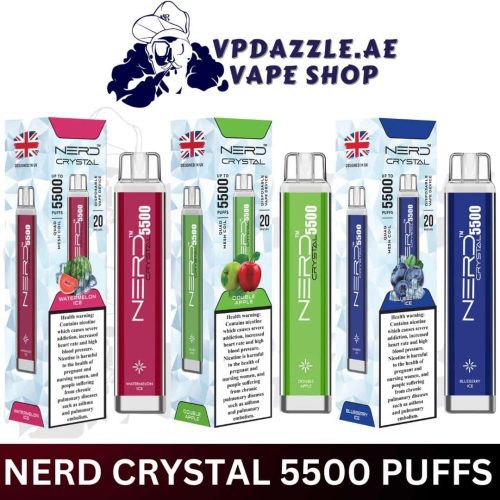 nerd crystal 5500 puffs