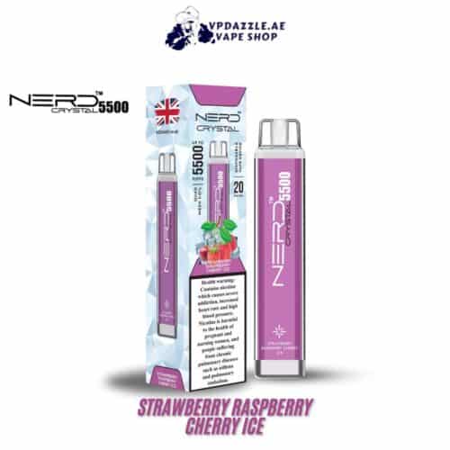 Nerd Crystal STRAWBERRY RASPBERRY CHERRY ICE 5500 puffs