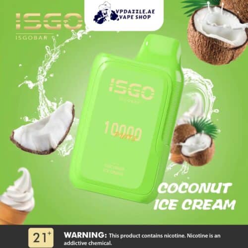 Isgo Coconut Ice Cream 10000 puffs