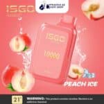 Isgo Peach Ice 10000 puffs