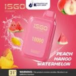 Isgo Peach Mango Watermelon 10000 puffs