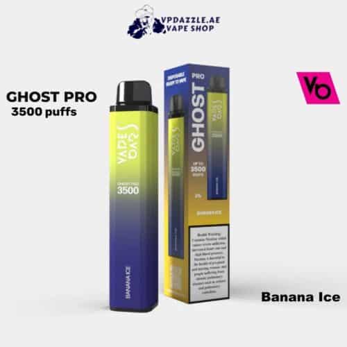 VAPE BAR GHOST PRO Banana Ice 3500 puffs