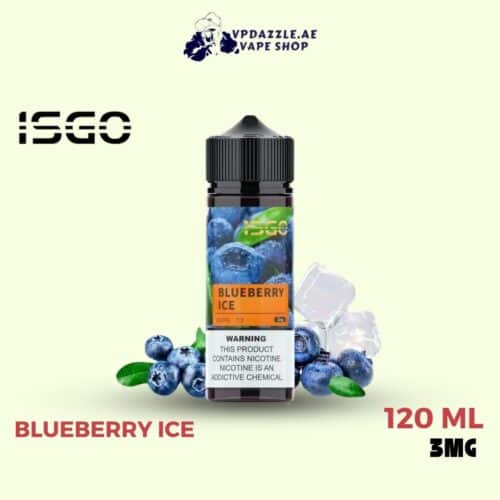 Isgo 120ml Blueberry Ice E-liquid 3mg