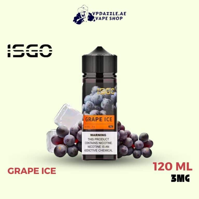 Isgo 120ml Grape Ice E-liquid 3mg