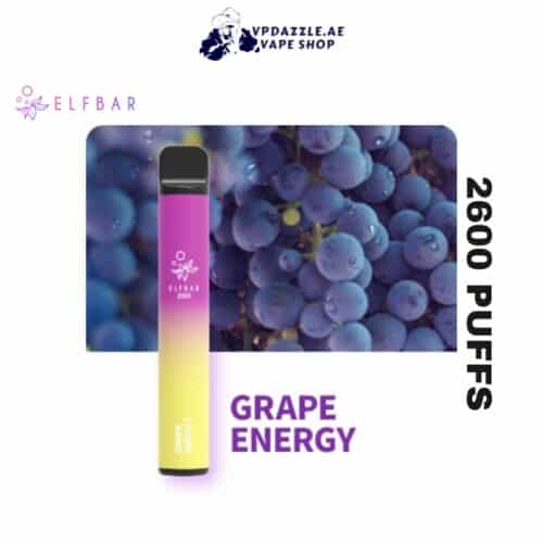 elfb bar Grape Energy 2600 puffs