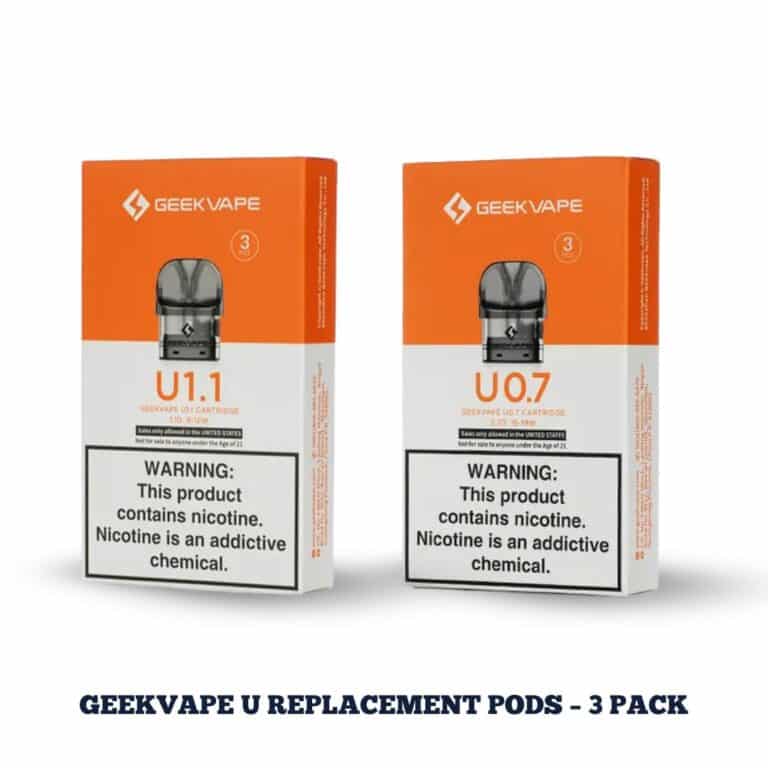 GeekVape U Replacement Pods – 3 Pack