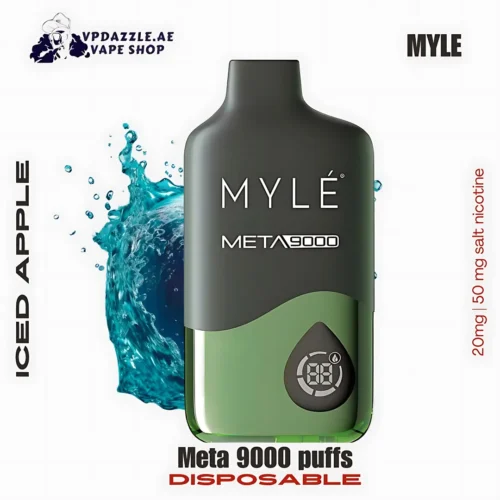 Myle Meta 9000 Puffs Disposable Vape Iced apple