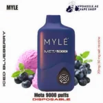 Myle Meta 9000 Puffs Disposable Vape iced blueberry