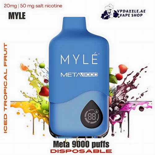 Myle Meta 9000 Puffs Disposable Vape iced tropical fruit