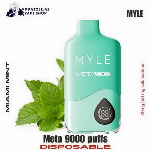 Myle Meta 9000 Puffs Disposable Vape miami mint in UAE