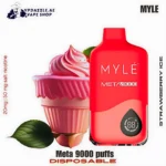 Myle Meta 9000 Puffs Disposable Vape strawberry ice