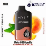 Myle Meta 9000 Puffs Disposable Vape sweet peach in UAE