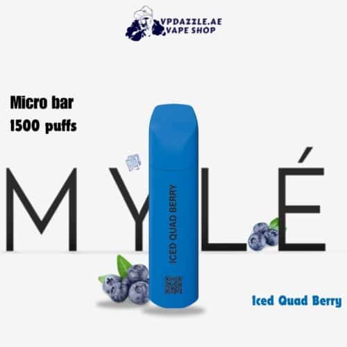 Myle Micro bar 1500 puffs Iced Quad Berry