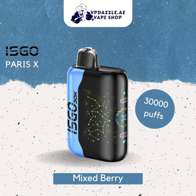 isgo paris x mixed berry 30000 puffs