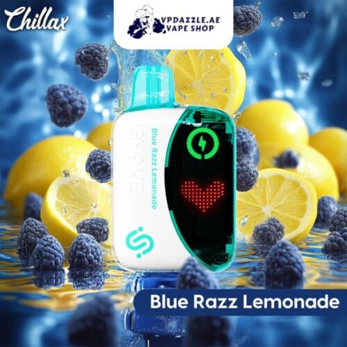 Chillax Shake blue razz lemonade flavours 22000 Puffs