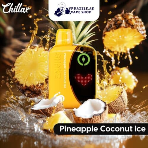 Chillax Shake pineapple coconut ice flavours 22000 Puffs