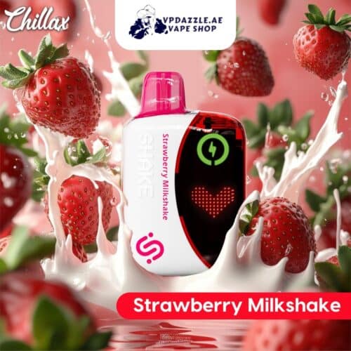 Chillax Shake strawberry milkshake flavours 22000 Puffs