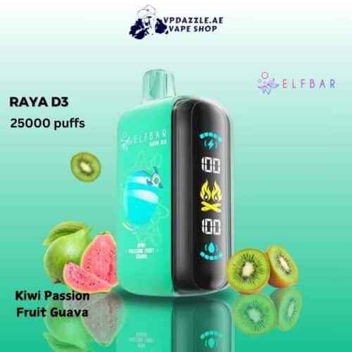 ElfBar Raya D3 Kiwi Passion Fruit Guava 25000 puffs