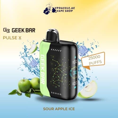 Geek bar pulse X sour apple ice 25000 puffs