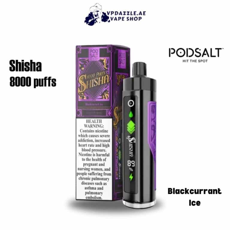 Pod salt shisha Blackcurrant Ice 8000 puffs