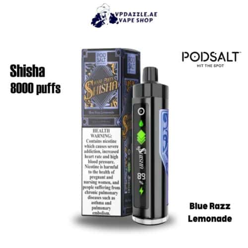 Pod salt shisha Blue Razz Lemonade 8000 puffs