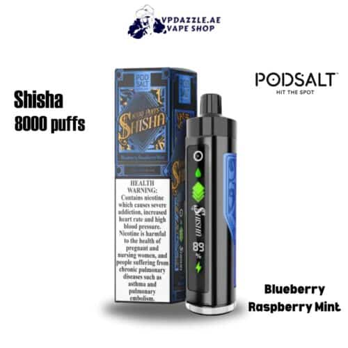 Pod salt shisha Blueberry Raspberry Mint 8000 puffs