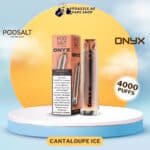 Podsalt onyx Cantaloupe Ice flavor 4000 puffs