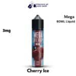 MEGA 3MG 60ML Bottle Liquid Freebase Cherry Ice