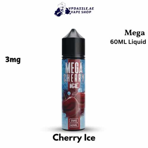 MEGA 3MG 60ML Bottle Liquid Freebase Cherry Ice