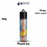 MEGA 3MG 60ML Bottle Liquid Freebase Peach Ice