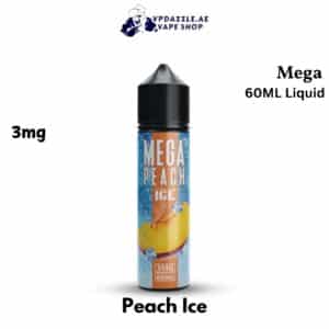 MEGA 3MG 60ML Bottle Liquid Freebase Peach Ice